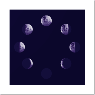 Moon Phase Posters and Art